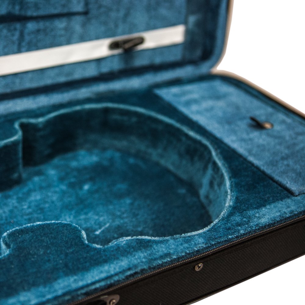 SKY Violin Triangle Case Lightweight 3/4 Size Black Color