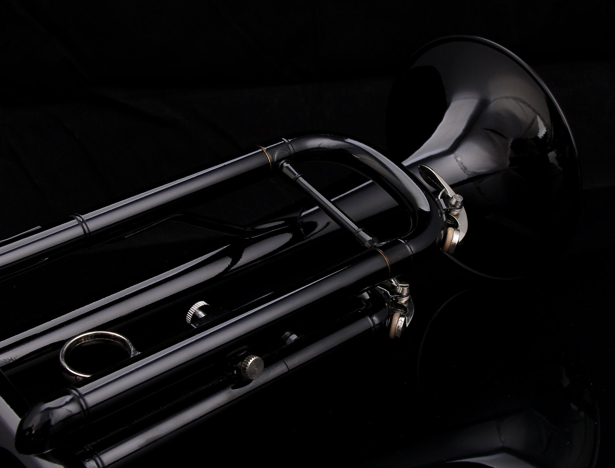 Glory Bb Trumpet - Trumpets for Beginner or Advanced Student with Case, pair of gloves-Gold