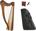 Roosebeck 22-String 5-Panel Heather Harp w/Chelby Levers + Bag + Strings