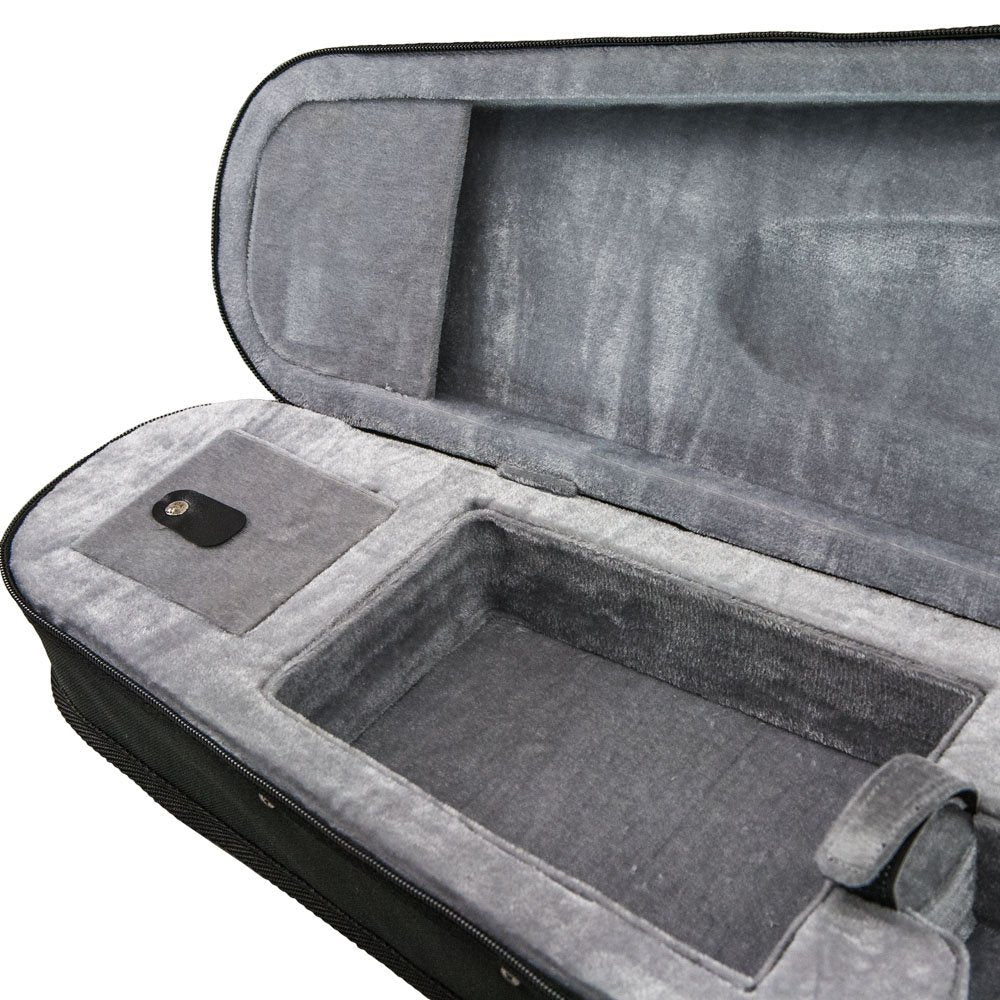 SKY Violin Triangle Case Lightweight 3/4 Size Black Color
