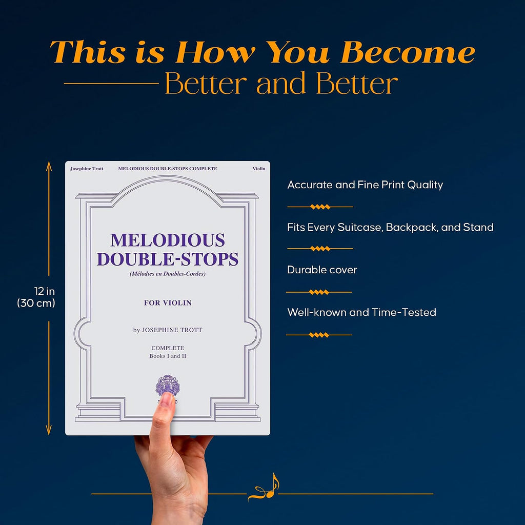 Melodious Double-Stops for Violin Complete Edition by Josephine Trott | Violin Technique and Etude Book for Beginners and Students | Classical Violin Sheet Music Exercises | Violin Songbook