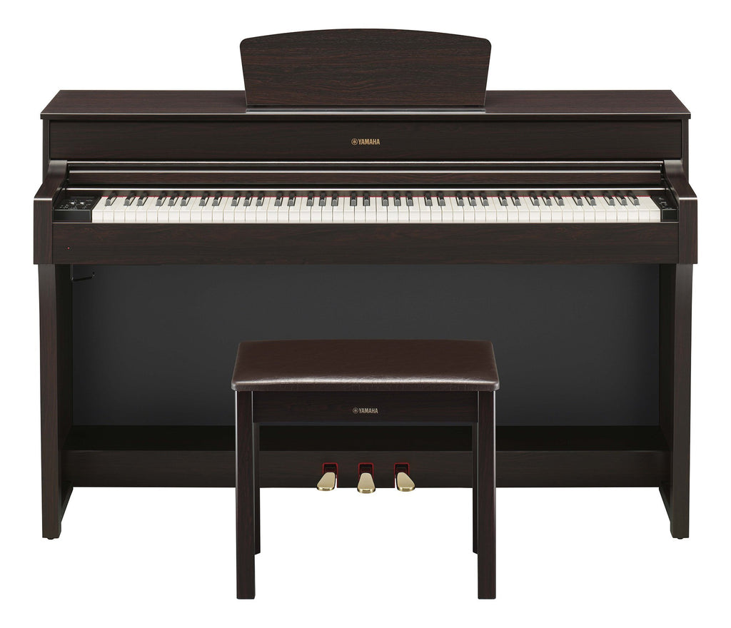 Yamaha Arius Series 88-Key Weighted Action Upright Digital Piano for Beginner and Intermediate Players, Dynamic Response, Grand Piano Sound, 3-pedal Unit, Bench Included, Rosewood YDP105R