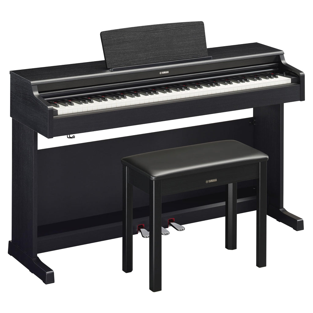 Yamaha Arius Series 88-Key Weighted Action Upright Digital Piano for Beginner and Intermediate Players, Dynamic Response, Grand Piano Sound, 3-pedal Unit, Bench Included, Rosewood YDP105R