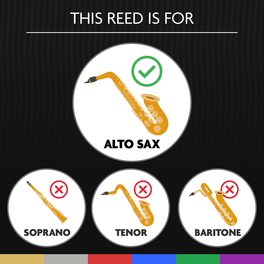 Légère Reeds - Alto Saxophone Reed, French Cut, Strength 2.75 (ASF2.75) - Premium Synthetic Woodwind Reed
