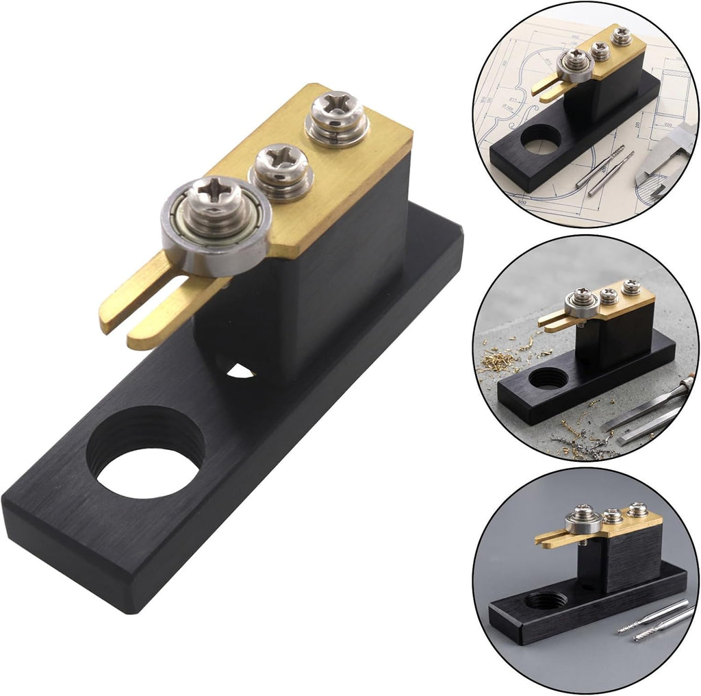 NOLITOY Electric Purfling Groove Cutter Stand with Minimal Burrs and Smooth Grooves and Metal Luthier Tool for Violin and Cello for Workshop and Home Repair of String Instruments Workshop