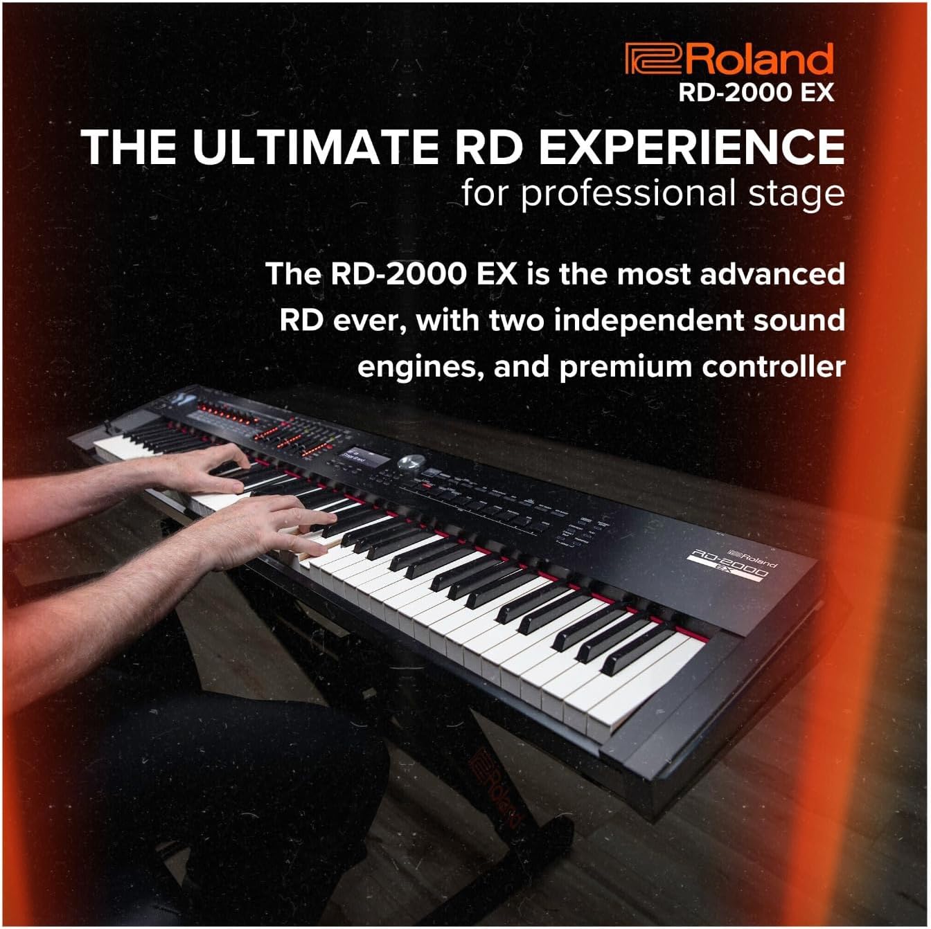 Roland RD-2000 EX 88-key Digital Piano Essentials Bundle