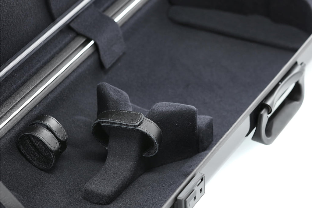 GEWA AIR 2.1 Violin Case Black High Gloss with Additional Side Handle Made in Germany