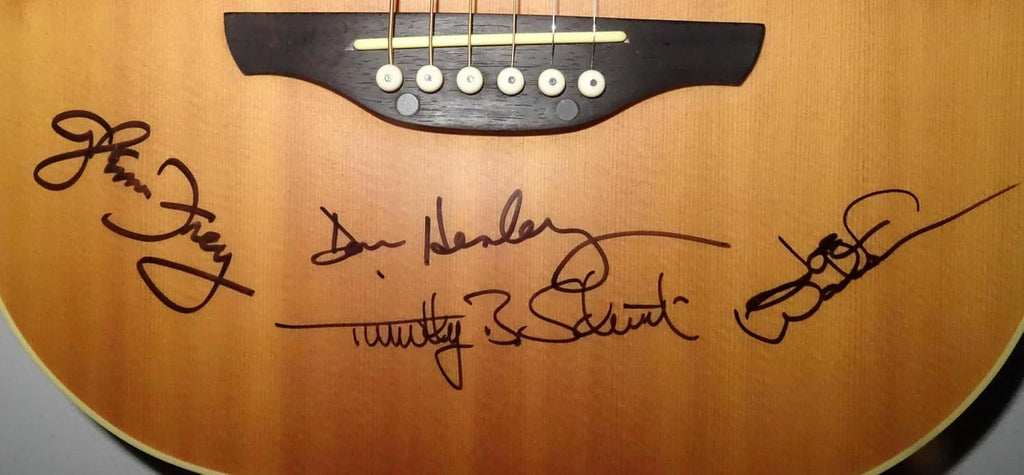 Signed Eagles Autographed Takamine Acoustic Guitar Certified Jsa Loa # Xx55130
