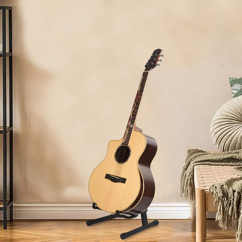 Guitar Stand, A-Frame Floor Folding Stand with Padded Foam for Acoustic, Electric, Bass Guitars, Cello, Mandolin, Banjo, Ukulele