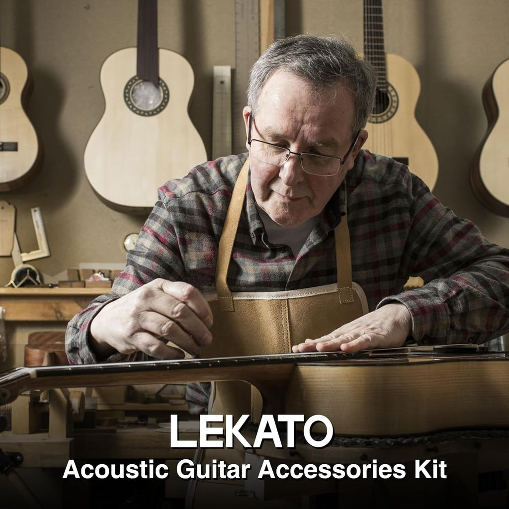 72Pcs Guitar Tool Kit, Guitar Repair Kit, Guitar Setup Kit, Professional Guitar Repairing Maintenance Tool Kit for Luthier Beginner, Guitar Accessories for Acoustic Guitar Ukulele Bass Banjo