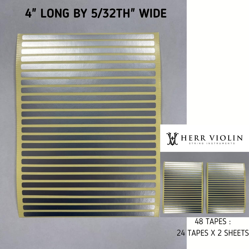 Instrument Fingerboard Tape for Cello, String Instrument fingerboard Tapes, Note Positioning tape, Silver