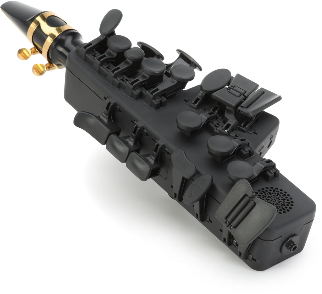 Travel Sax 2 (Black) – Compact Digital Saxophone for Silent Practice Anywhere | Lightweight Electronic Sax with Real Alto Mouthpiece, Built-in Speaker, Bluetooth MIDI/Audio, USB-C, 70+ Internal