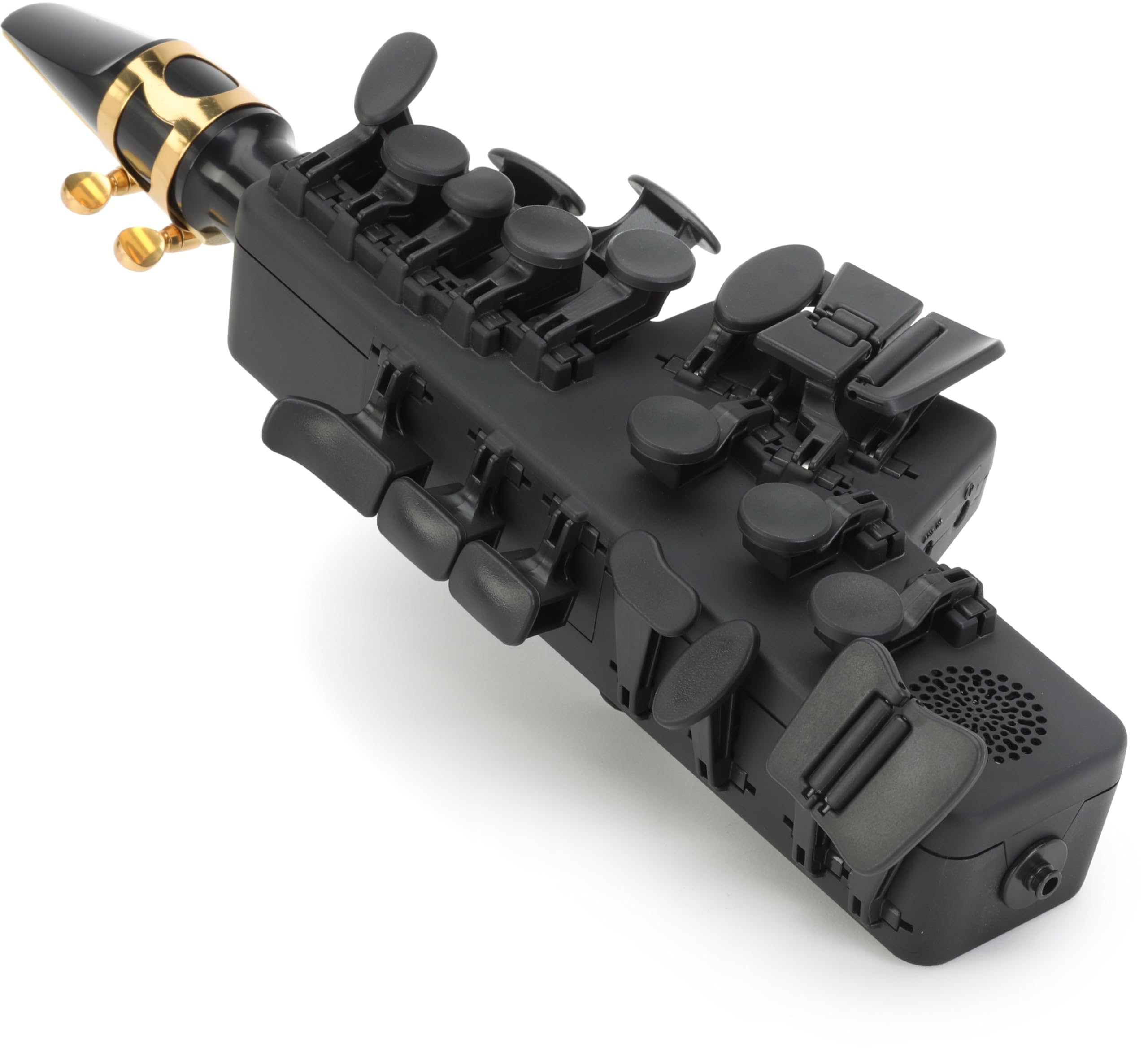 Travel Sax 2 (Black) – Compact Digital Saxophone for Silent Practice Anywhere | Lightweight Electronic Sax with Real Alto Mouthpiece, Built-in Speaker, Bluetooth MIDI/Audio, USB-C, 70+ Internal