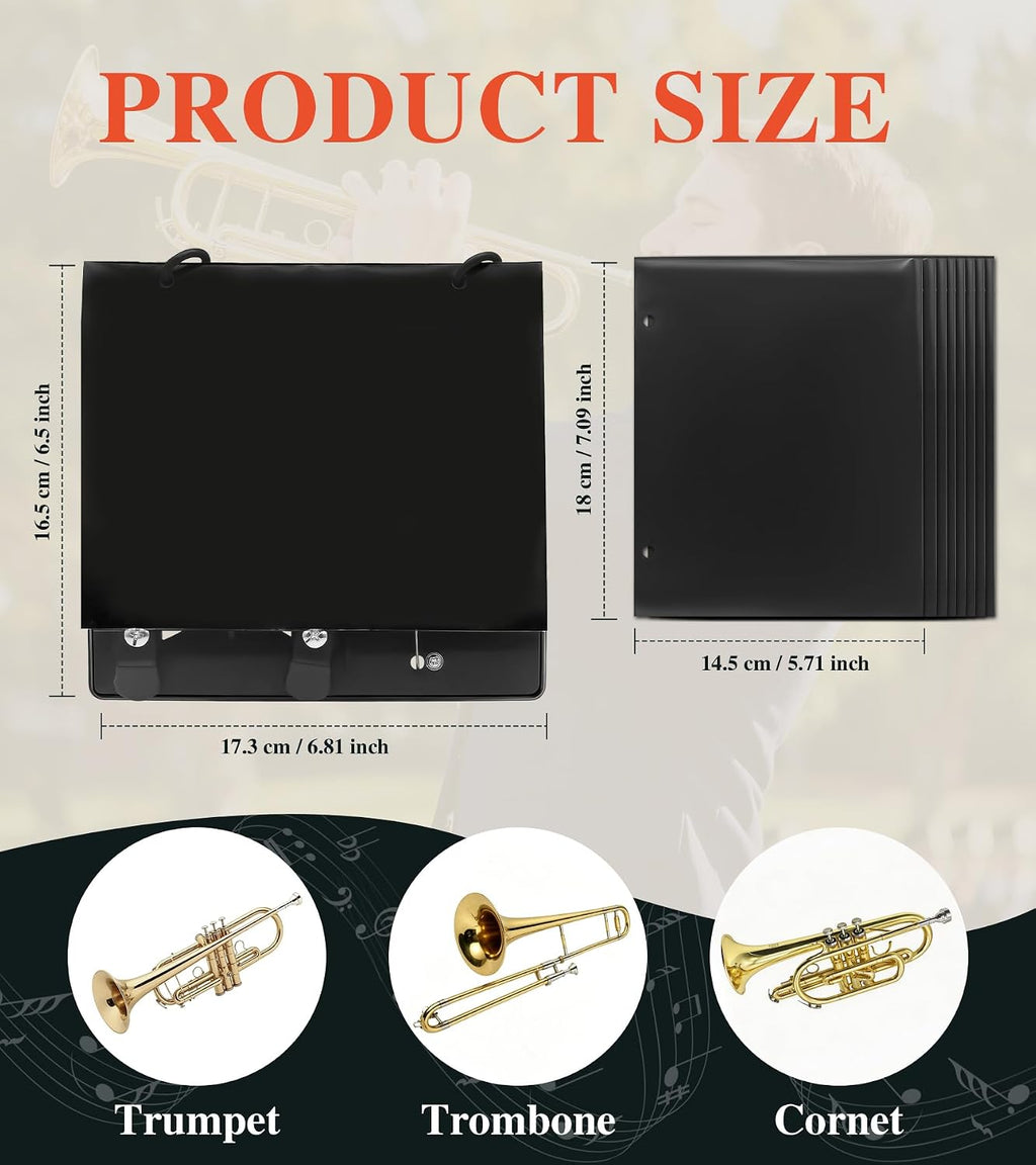 Marching Band, Flip Folio Folder for Flute,Trumpet,Trombone,Cornet Sheet Music Lyre for Brass Instruments,Lightweight ABS Music Folder,One-Handed Page Turning