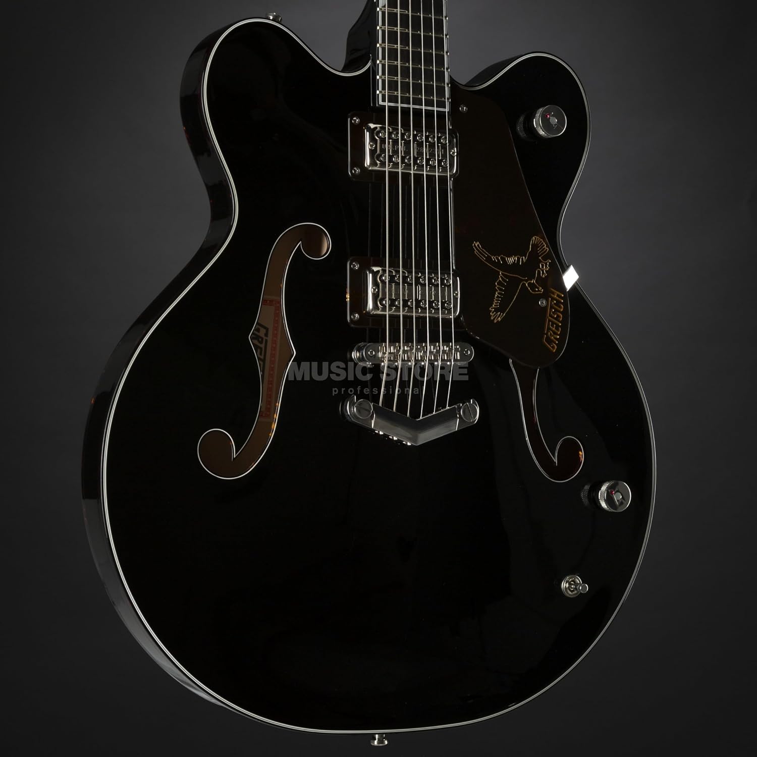 Gretsch G6636-RF Richard Fortus Signature Falcon with V-Stoptail - Black