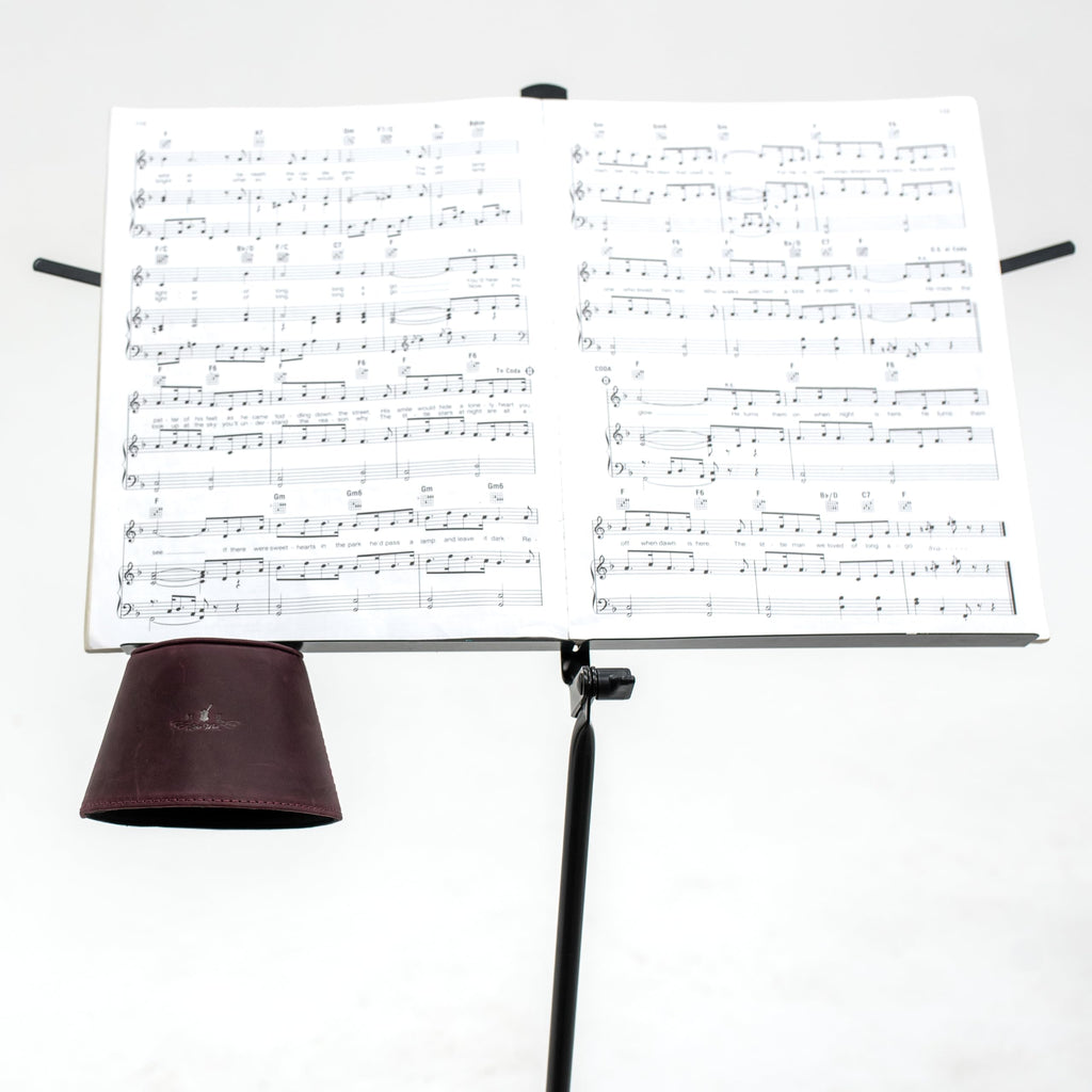 Trombone magnetic mute, lightweight leather mute for jazz and classical trombone players by MG Leather Work (Black)