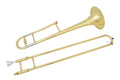 Glory GTD-2 B Flat Brass Trombone with Case & 12C Mouthpiece,Gold Finished,Tenor Trombone