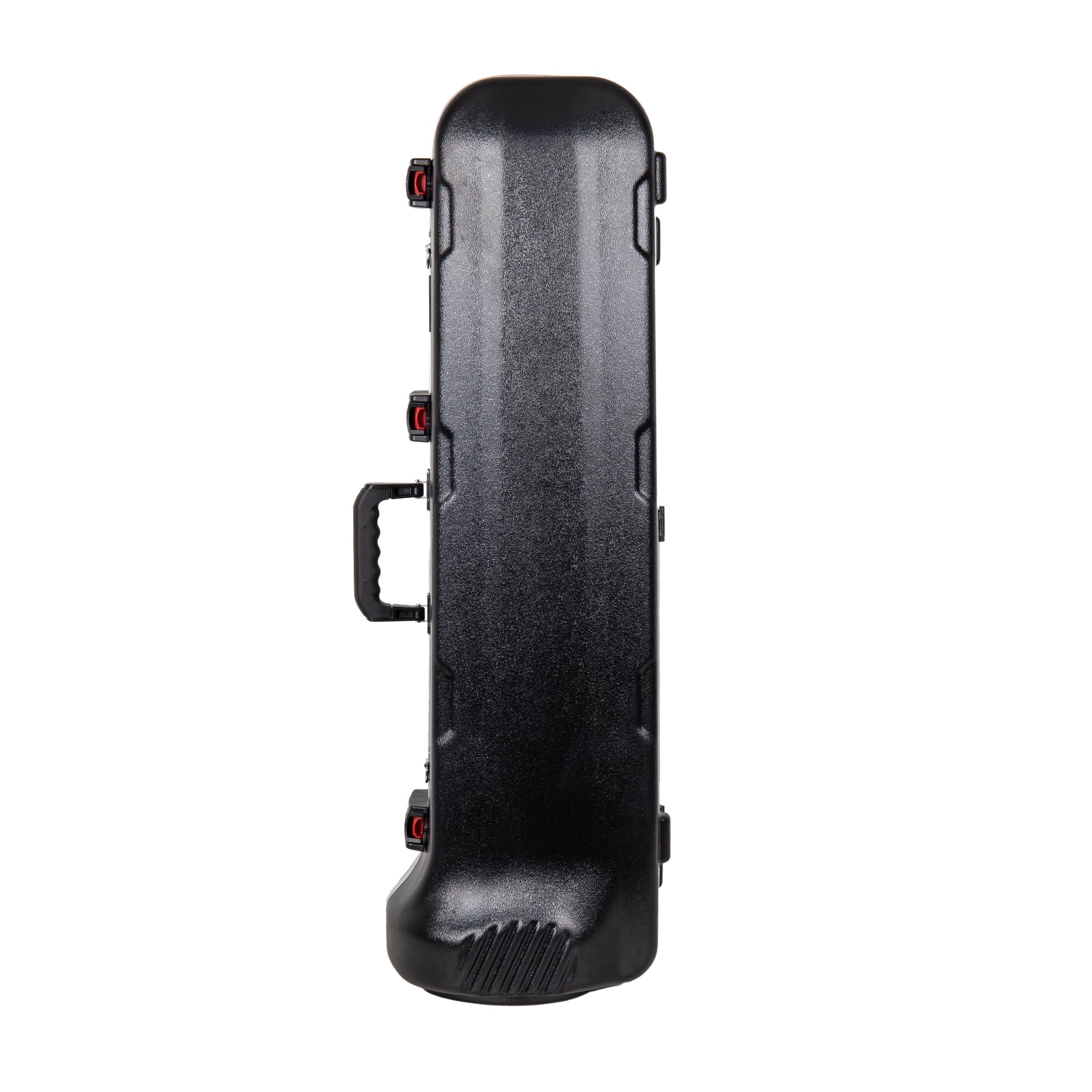 Crossrock Tenor Trombone Flight Case — Fits Bb Tenor with F-Attachment | Shockproof Design, Security Lock, Plush Interior, Single Shoulder Strap & Accessory Compartment (CRA980TBBK)