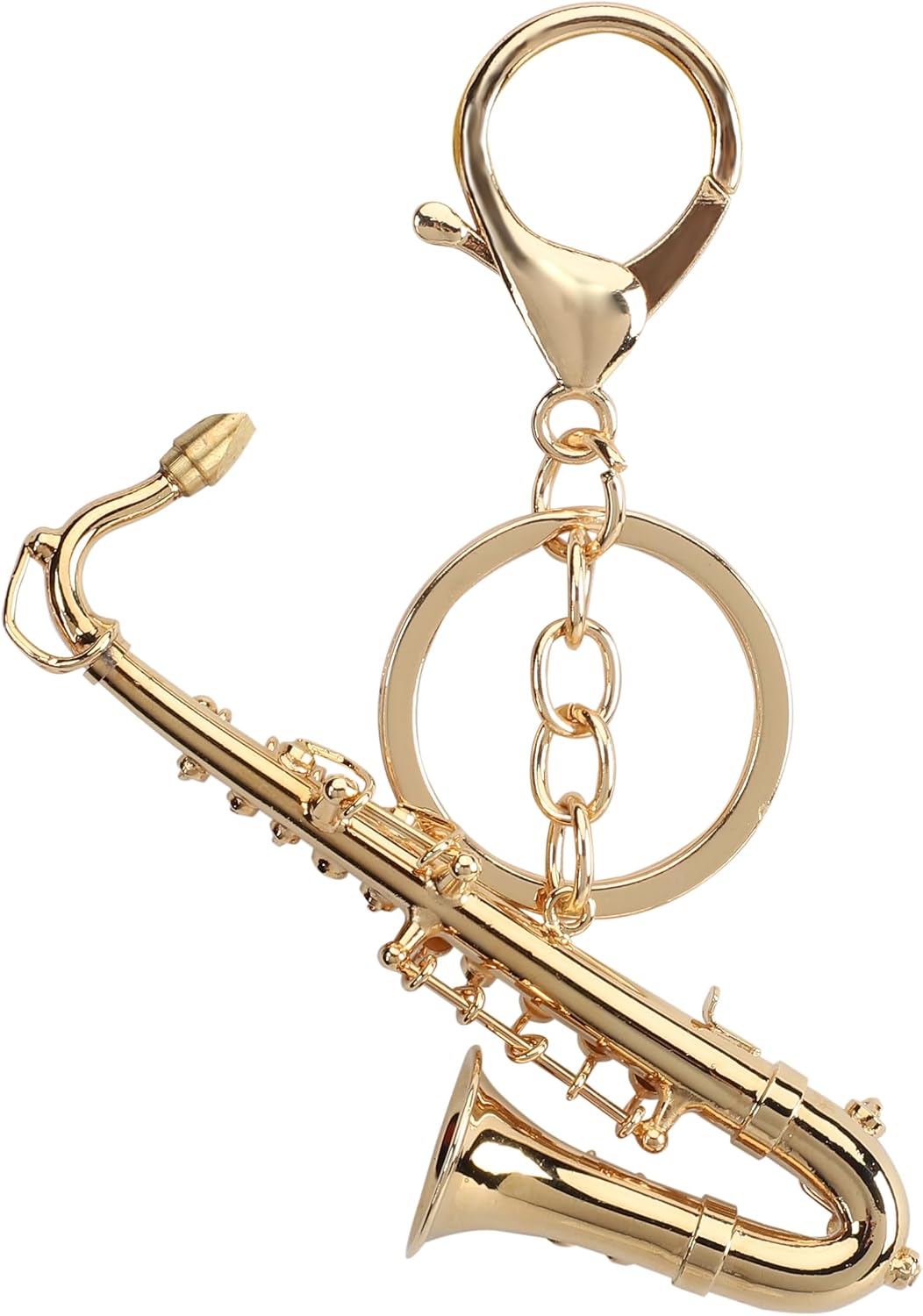 Musical Instrument Keychain, Miniature Saxophone Keychain,Musical Instrument Gift,Christmas Ornament