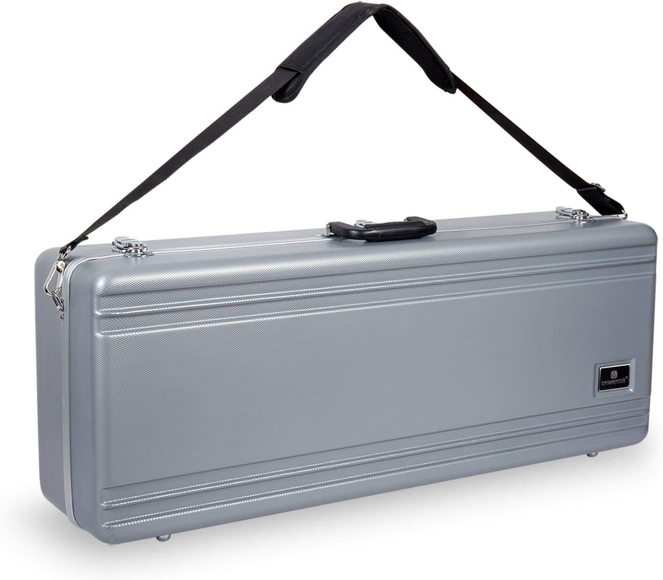 Crossrock Trumpet Case for Bb Horn | Textured Blue Finish with Velvet Interior, Security Lock, Metal Feet & Detachable Strap (CRA861TRBL)