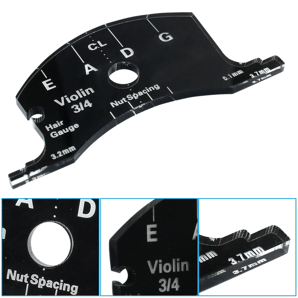 Piutouyar Black 4/4 Violin Bridges Fingerboard Repair Reference Tool | Violins Making Template Tool, Violins Replacement Part