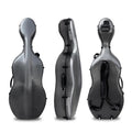 Cello Case 4/4 Carbon Fiber Ultra Lightweight Durable Hard Shell Professional Case with Wheels&Built-in Handles,Travel (pink)