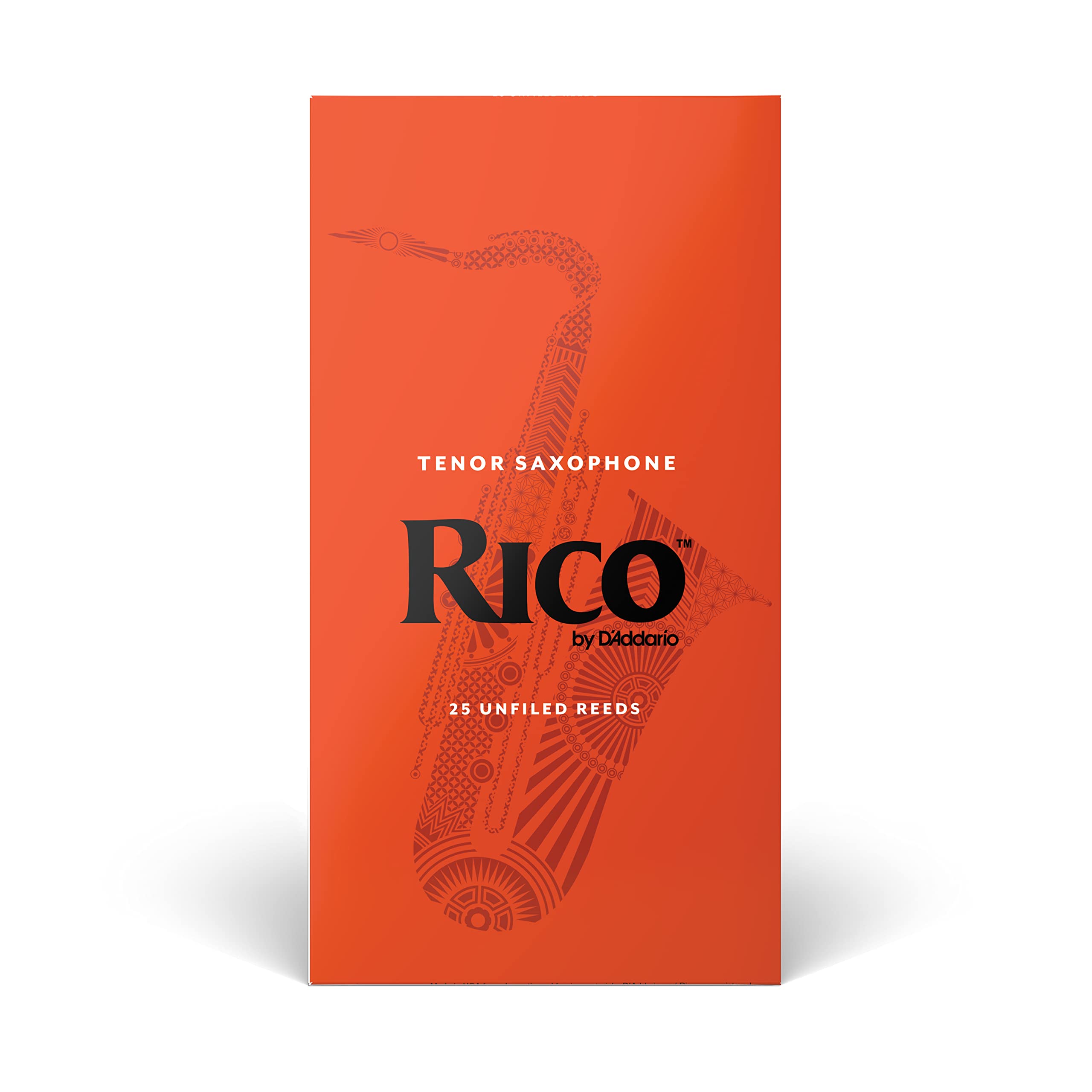 Rico Organic Tenor Saxophone Reeds, Strength 3.0, Pack of 10