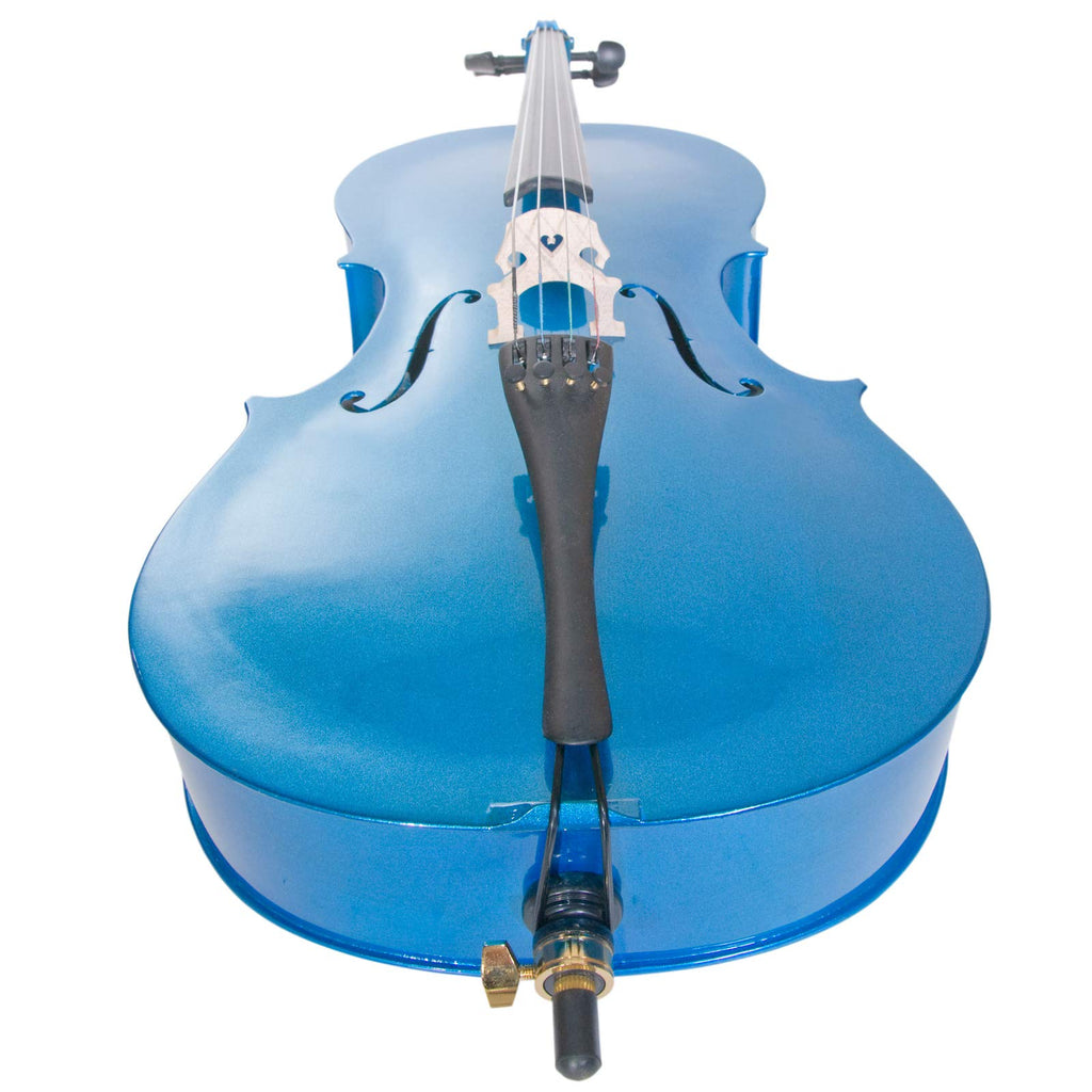 Cecilio 4/4 Full Size Cello, Beginner Cello 4/4, Acoustic Cello Set with Portable Bag, Bow, Rosin, Stand, String Musical Instruments for School Orchestras, Performances