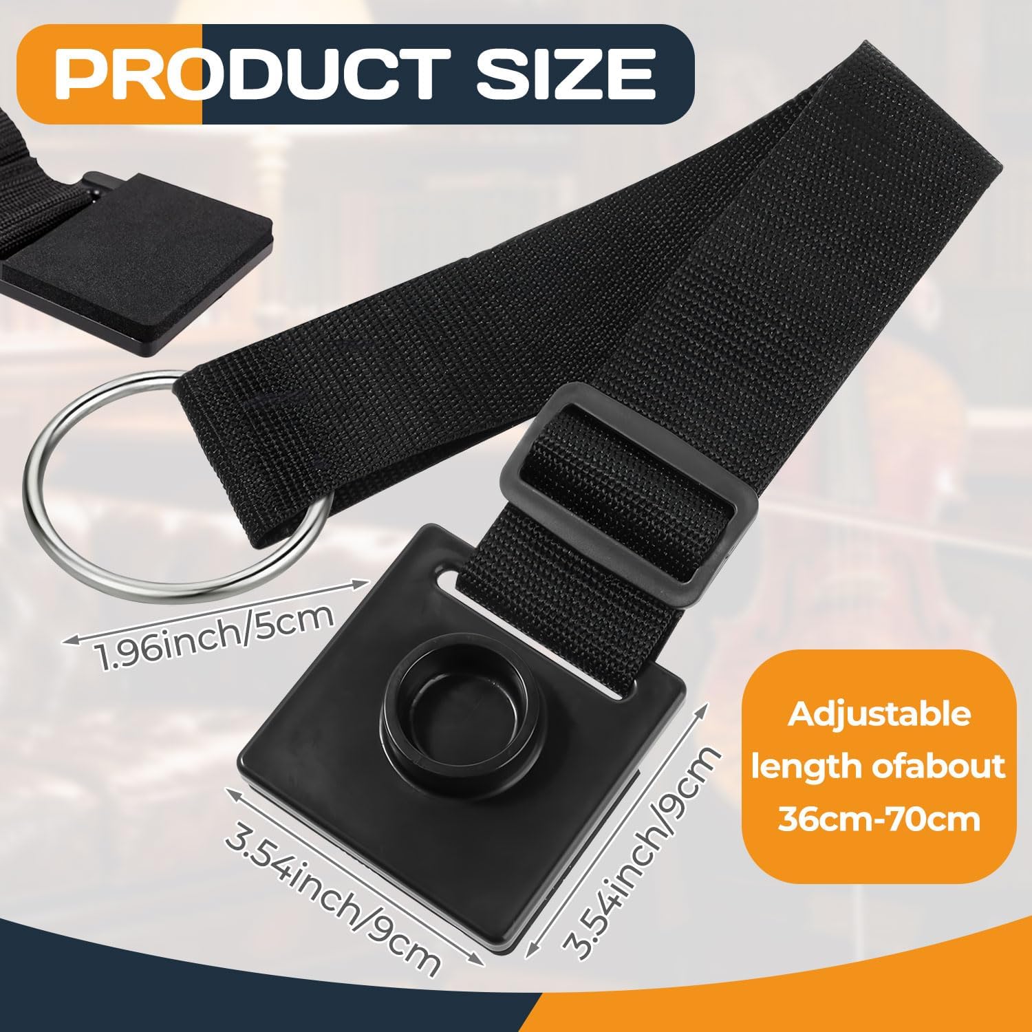 Cello Endpin Anchor,Black Cello Slip Stoppe,Non-slip with O-ring Thick Pad,Anti-Scratch Sponge Adjustable Strap for Cellists Practice Performance