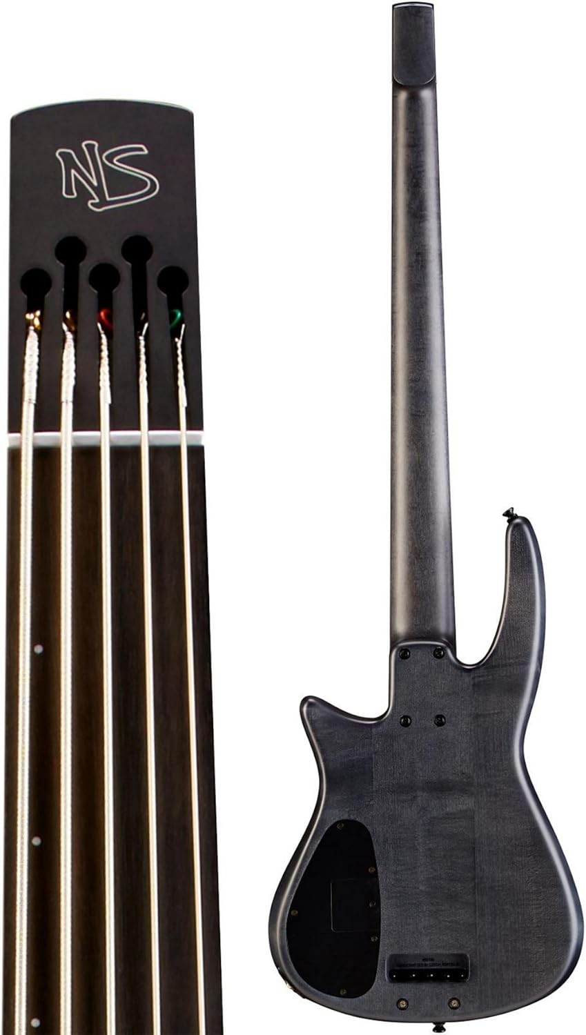 NS Designs NS CR5-BG-CHS-FL Bass Guitar, Charcoal Satin, Fretless