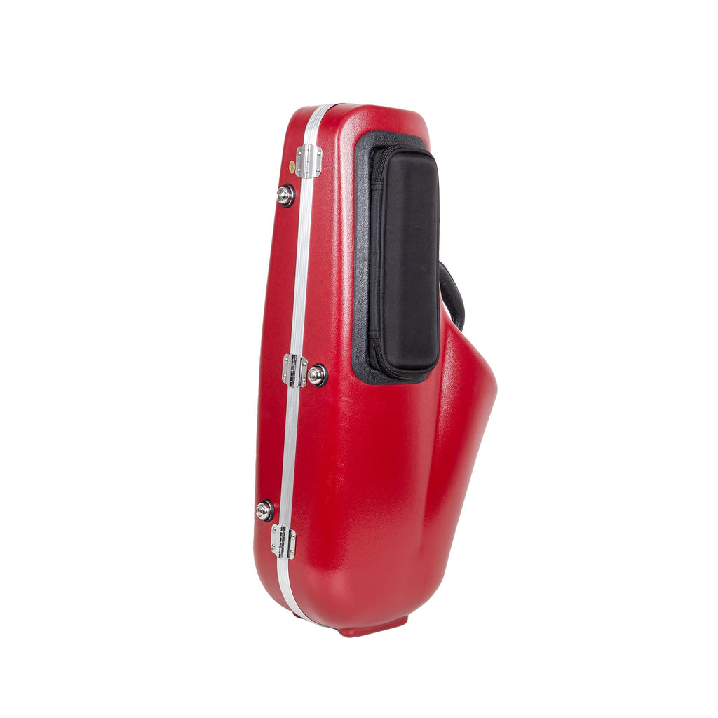 Crossrock ABS Trumpet Case for Bb Horn | Red Finish, Black Velvet Interior, Security Lock, Metal Feet & Detachable Strap