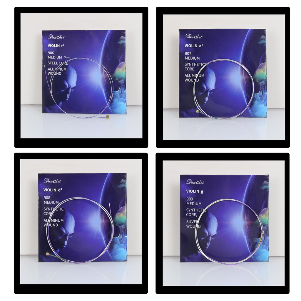 Violin Strings 4/4 Full Set Professional Performance Grade, Ball End, Nylon Wound 901B (Includes E, A, D, G Strings)…