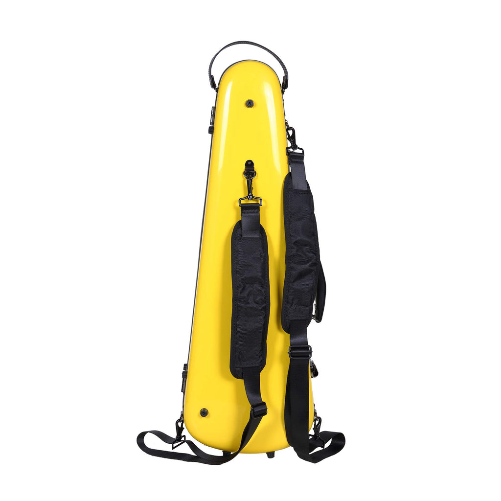 Crossrock Fiberglass Violin Case for 4/4 Full Size – Glossy Mint Blue Contoured Shell, Velvet Suspension Interior, Backpack Straps – Lightweight & Stylish (CRF1020VMB)
