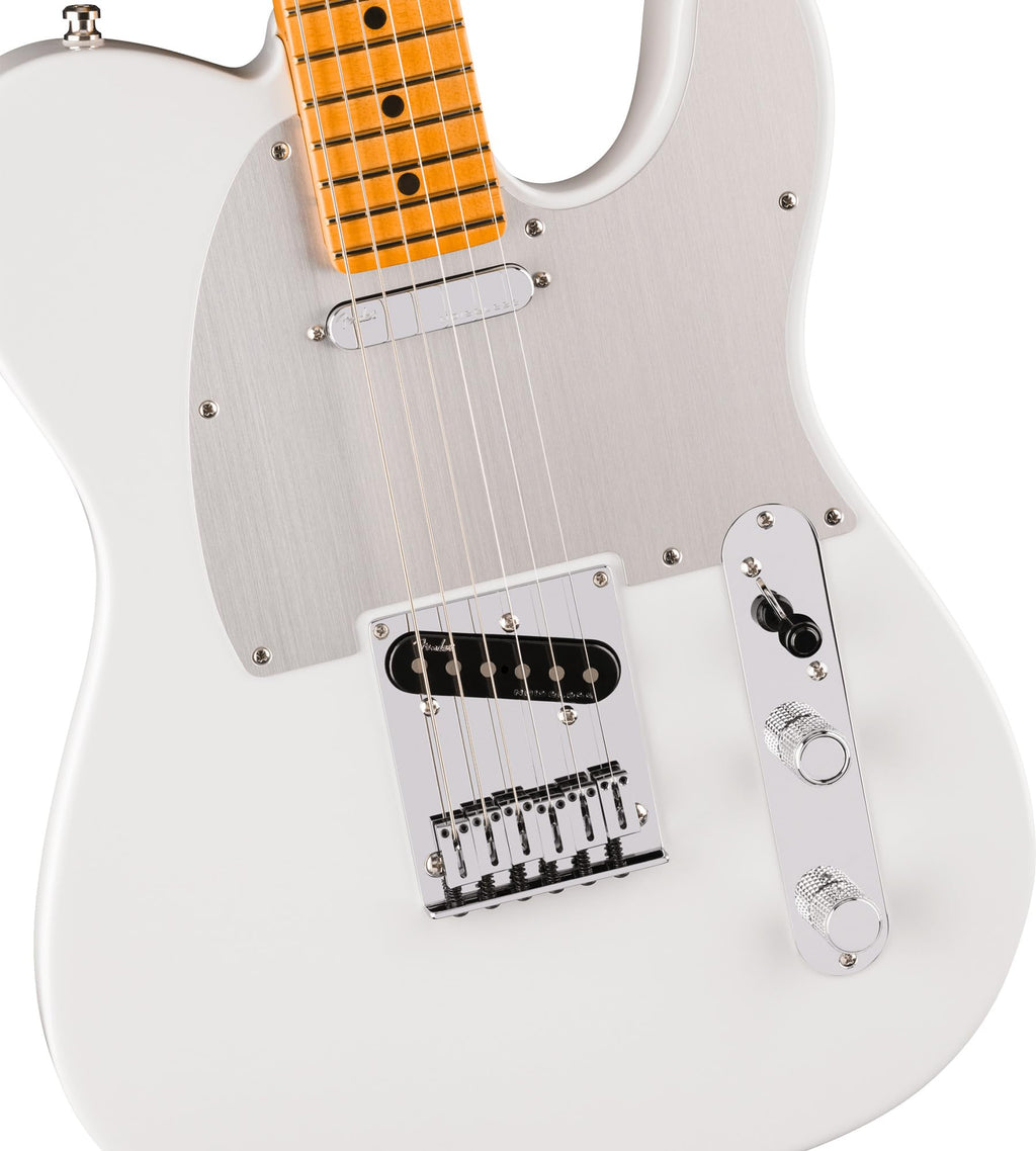 Fender American Ultra II Telecaster - Avalanche Bundle with Case, Strap, Cable, Hat, and Guitar Cleaning Kit