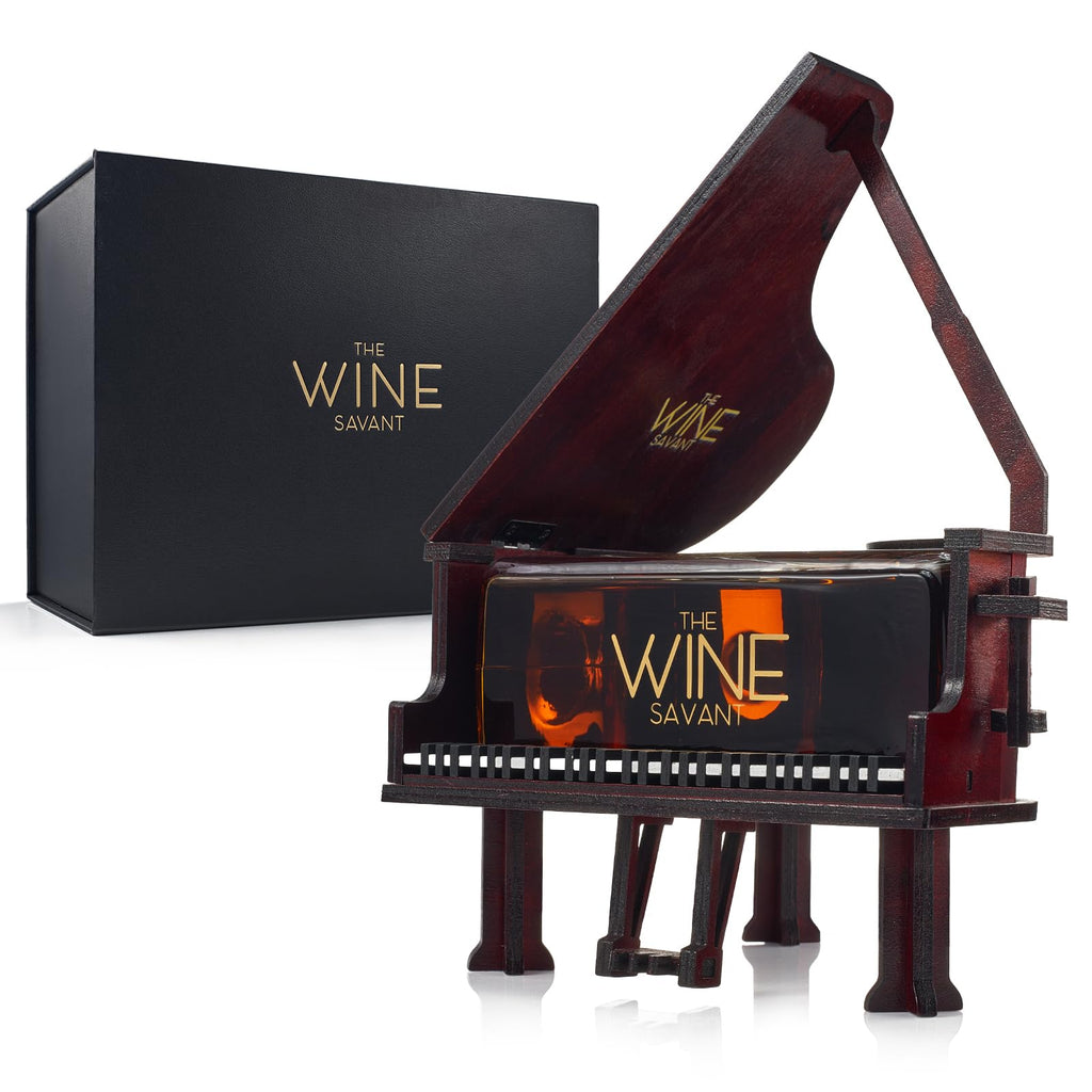 Saxophone Whiskey & Wine Decanter - 34 OZ Decanter Set with Two 10 Oz Whisky Glasses - Bourbon, Scotch, Liquor Gifts for Men, Dad, Father, Music Lover Gifts, Classical Instrument Room Home Décor