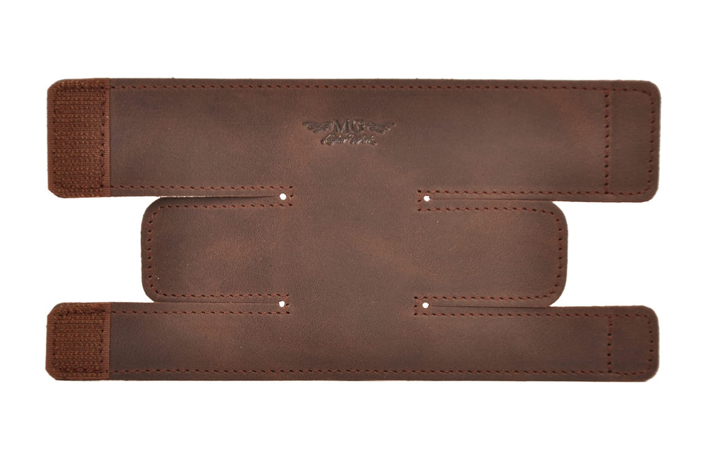Trumpet Valve Guard XL Genuine Leather Protection Trumpet Valve Cover Valve Wrap (Green)
