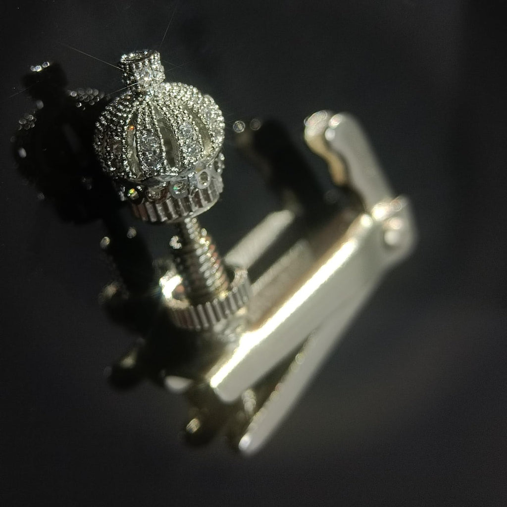 Handmade Creative Violin Fine Tuning Violin Tuners Violin Screw Violin String Adjusters for 3/4 4/4 Violins (20-Sapphire) Fiddle Fine Tuner