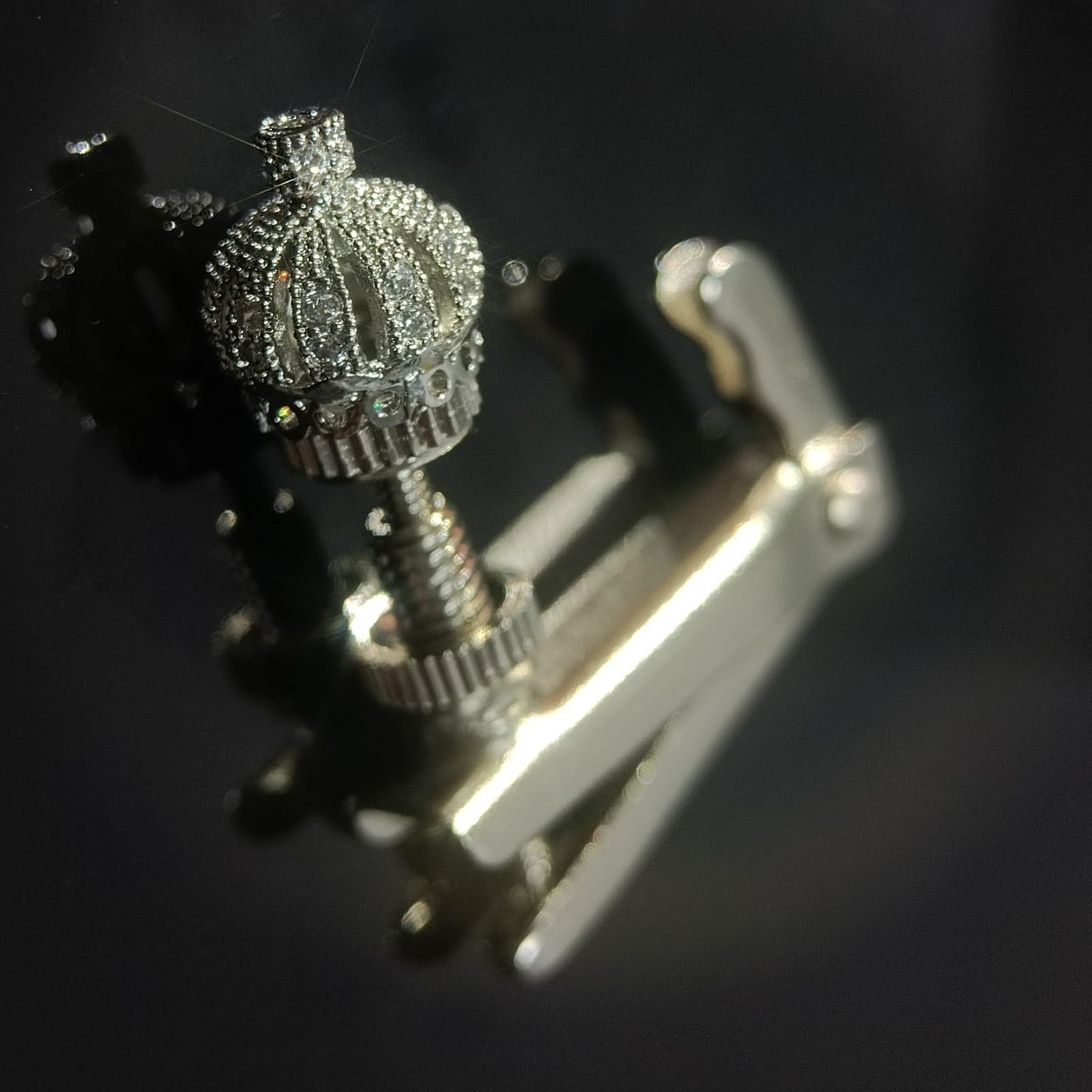 Handmade Creative Violin Fine Tuning Violin Tuners Violin Screw Violin String Adjusters for 3/4 4/4 Violins (20-Sapphire) Fiddle Fine Tuner