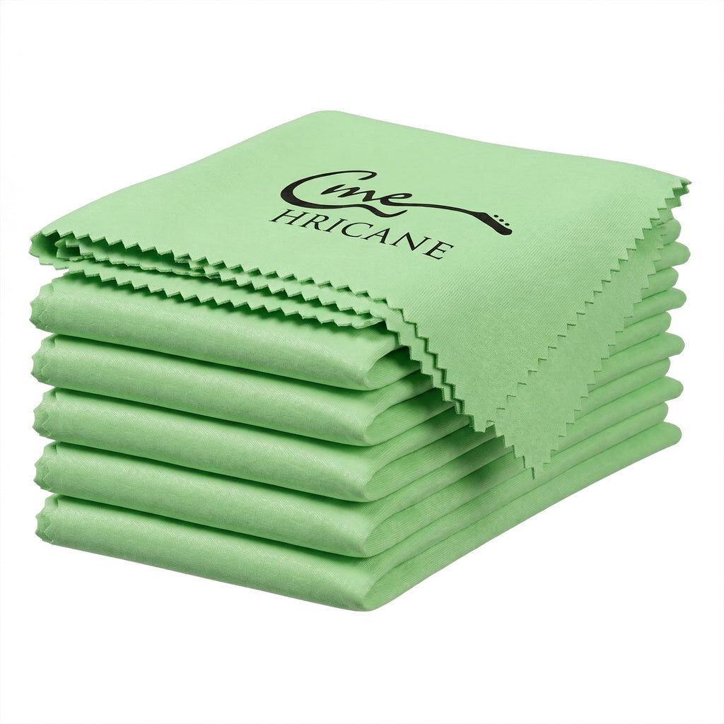 Guitar Cloths Ultrafine fiber suede (12"x12" Cloths) Plush Polishing Cloths for Musical Instruments Premium Polishing & Cleaning Cloths for Guitar Violin Piano Clarinet Trumpet (6 Pack Blue)