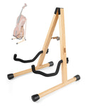 MUSO Cello Stand with Bow Holder,A-Frame Floor Stand with Padded Foam, Handcrafted Cello Rack Fits 1/2, 3/4, 7/8, 4/4 Full-Size and Guitar, Instrument Holder for Home and Studio Display