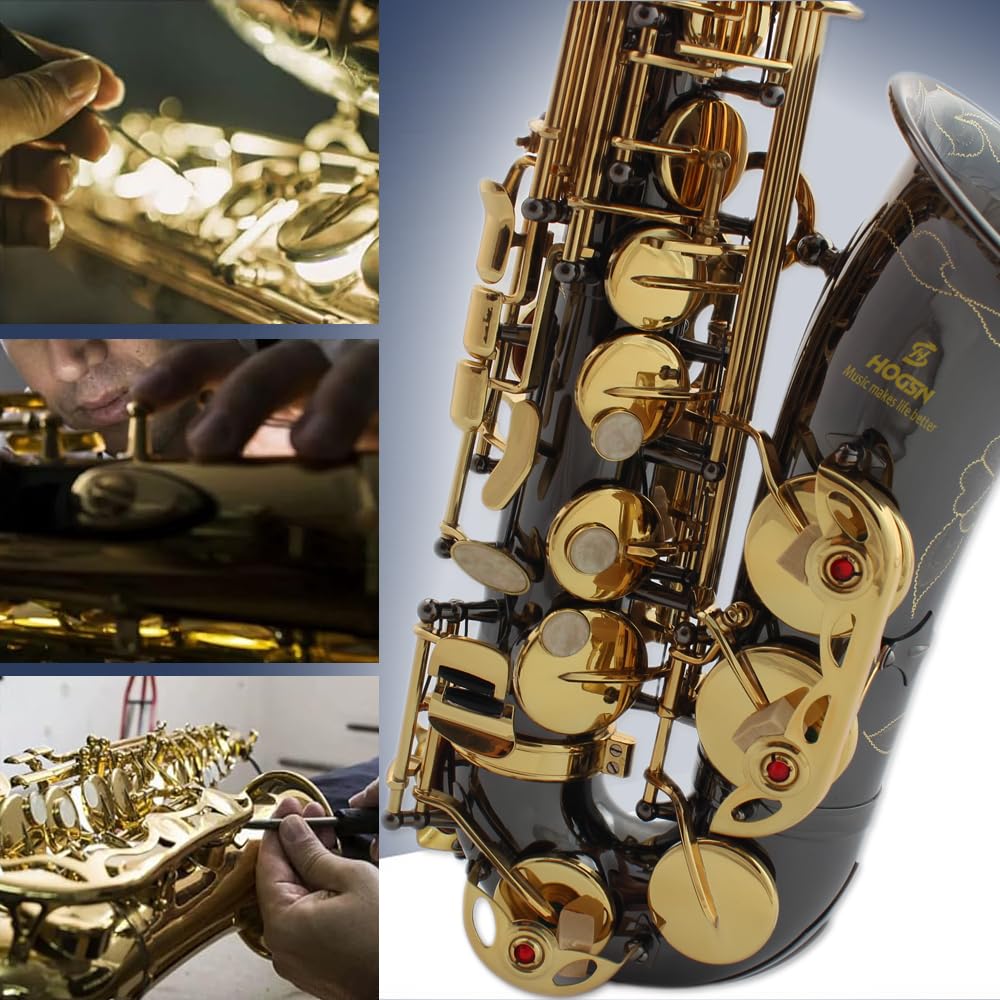 E flat alto saxophone beginners professional saxophone belt box, whistle, cleaning suit.