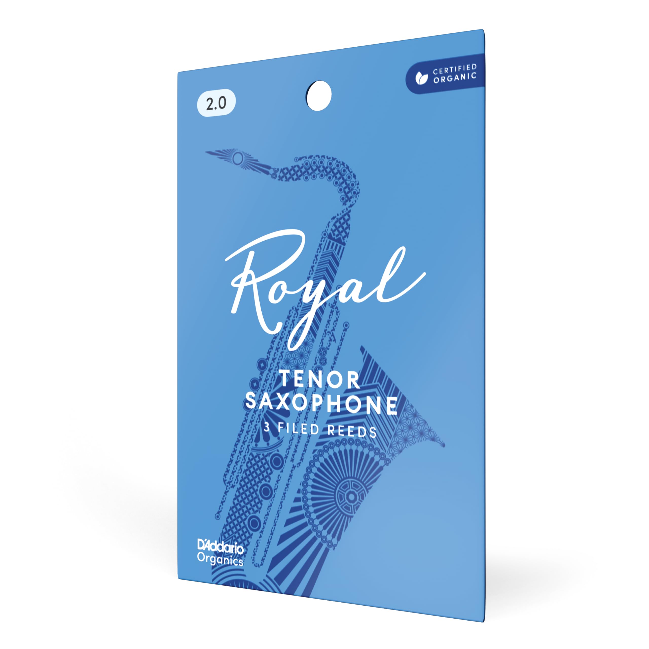 Royal by D'Addario Tenor Sax Reeds, Strength 3, 25-pack