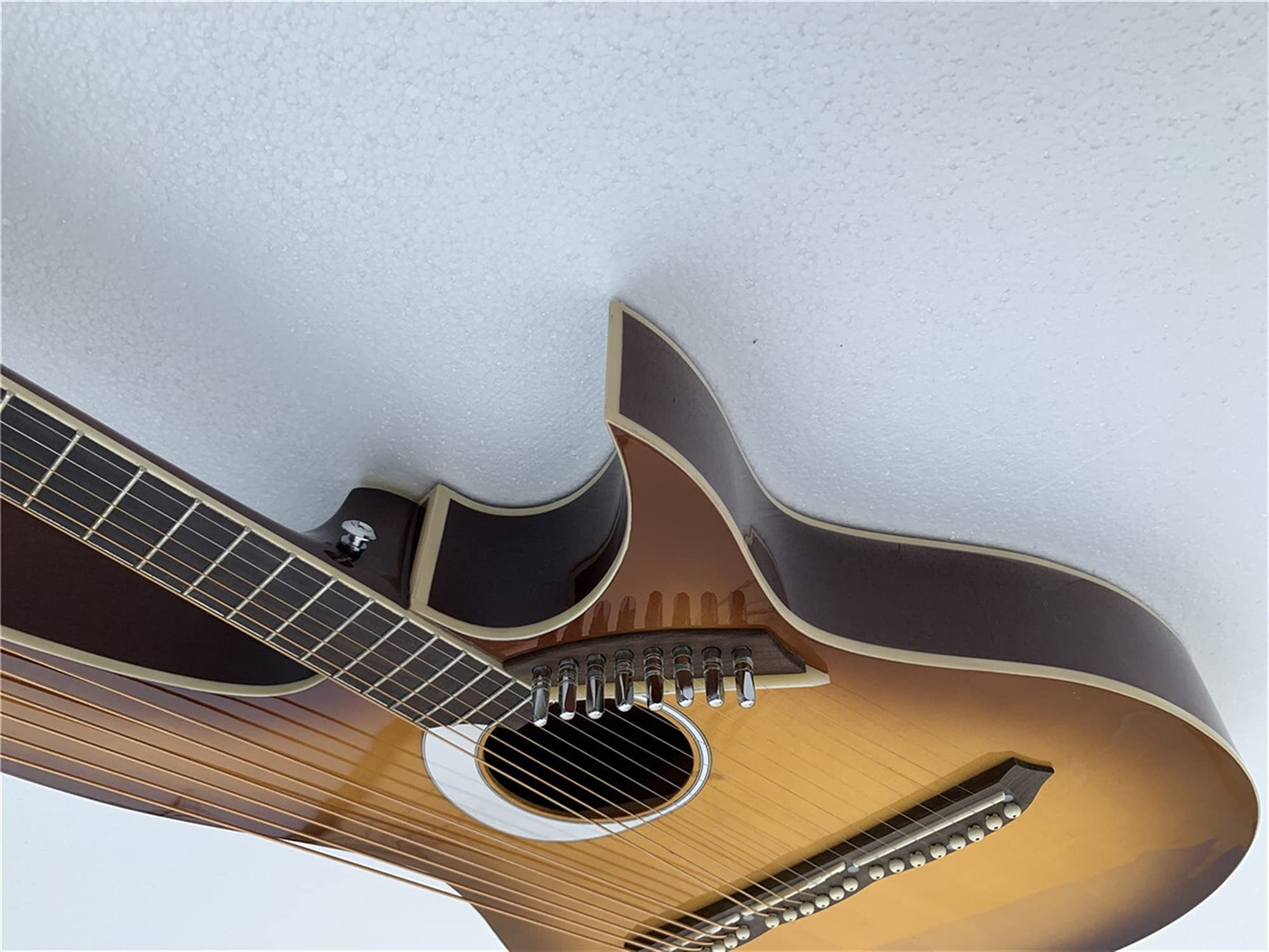 41 Inches 6/6/8 Strings Harp Acoustic Guitar 6-6-8 Strings Lyra Double Necks Electric Acoustic Guitar Guitar (Color : Harp Only) (Harp Only) (Harp Only One Size) (Harp Bag and Case One Size)