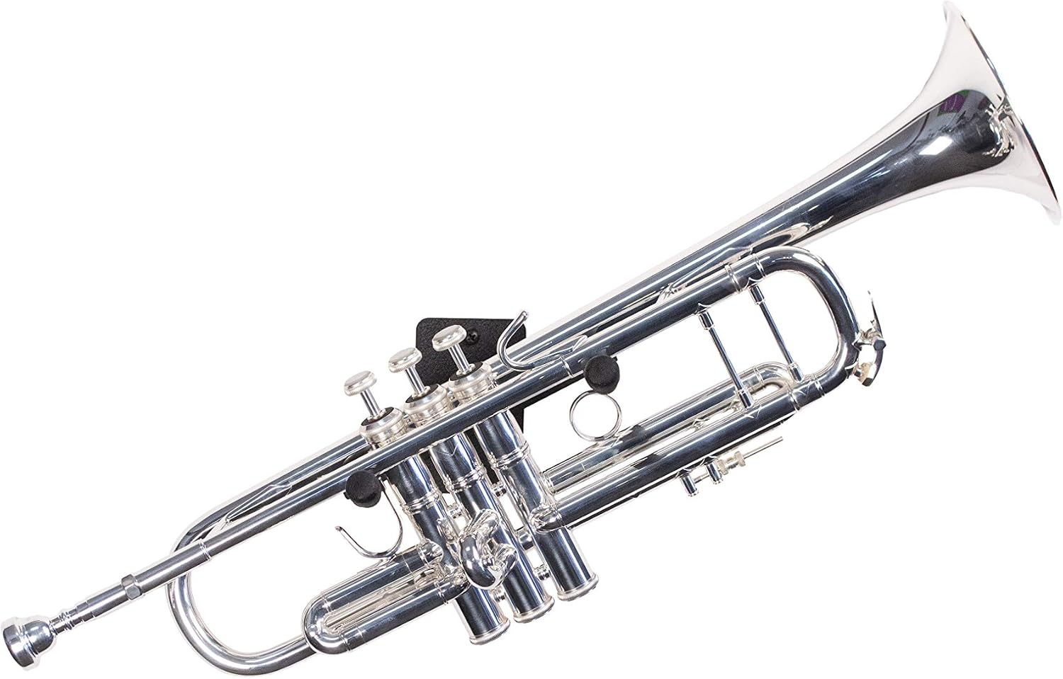 String Swing Horizontal Wall Mount Trumpet Holder - Stand for All Trumpets Including Piccolo and Pocket - Musical Instruments Safe Without Hard Cases - Made in USA