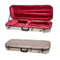 Crossrock 4/4 Violin Case with Carbon Pattern | Lightweight PC Shell, Plush Interior, Backpack Straps – Stylish & Protective for Daily Practice