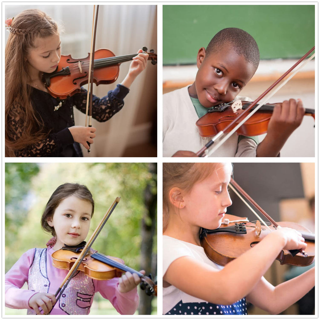 SUEWIO Violin Shoulder Rest for 4/4 Size, Premium Aluminum Alloy Violin Shoulder Rest with Thicken Comfortable Foam Pad & Height Adjustable Feet