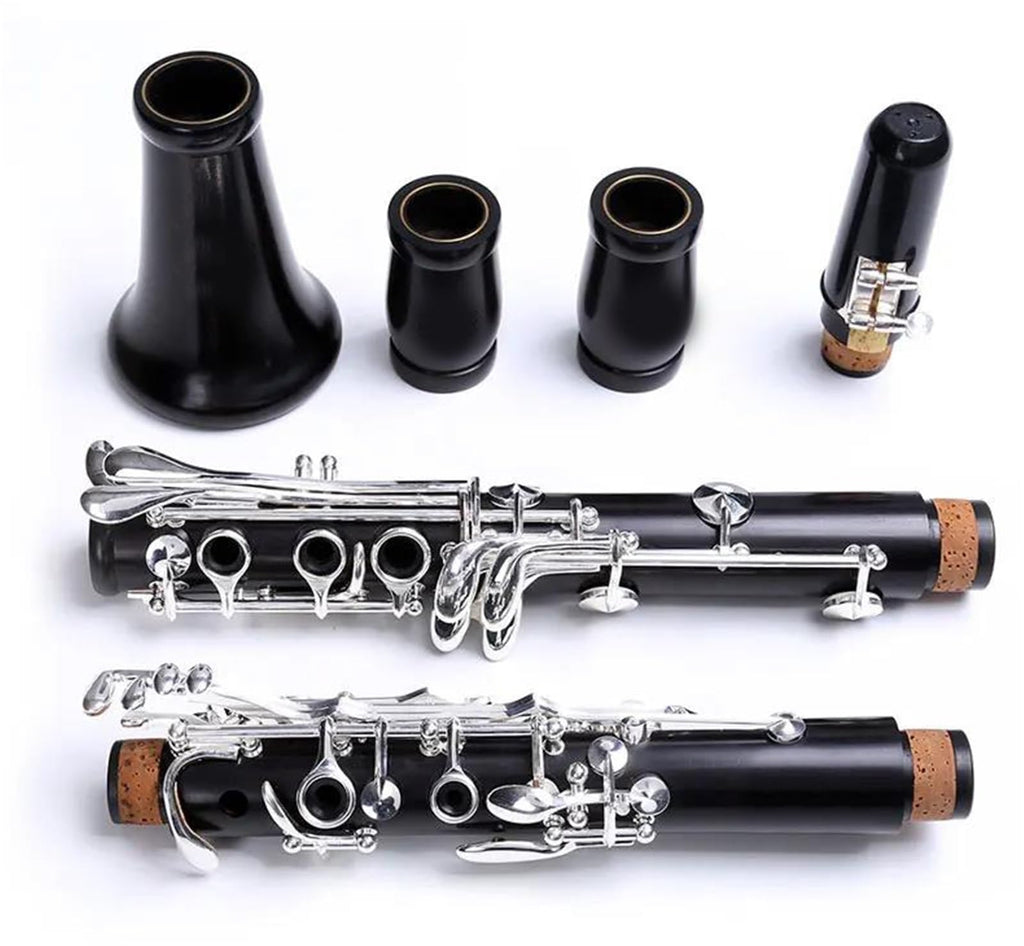 Professional Bb 17 Key Silver Plated Ebony Clarinet 18 Keys Clarinet(18 keys)