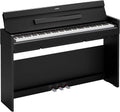 Yamaha Arius Compact Upright Digital Piano Keyboard For Apartments and Small Spaces, 88-Key Weighted Graded Hammer Action, Touch Response, Grand Piano Sound, 3-Pedal Unit in Black YDPS36B