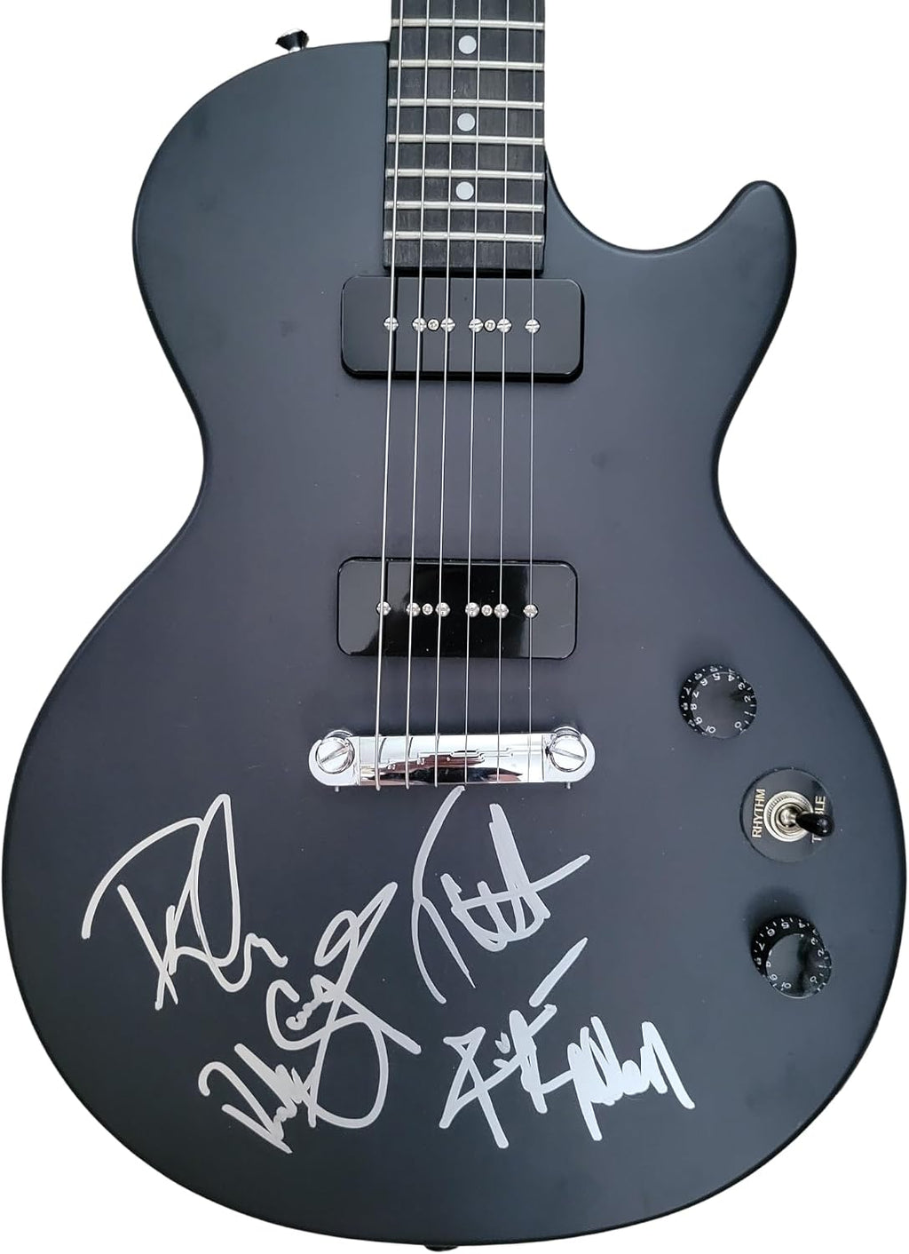 Joe Elliott Rick Savage Phil Collen Rick Allen Signed Les Paul Electric Guitar COA Proof Autographed Def Leppard Band..