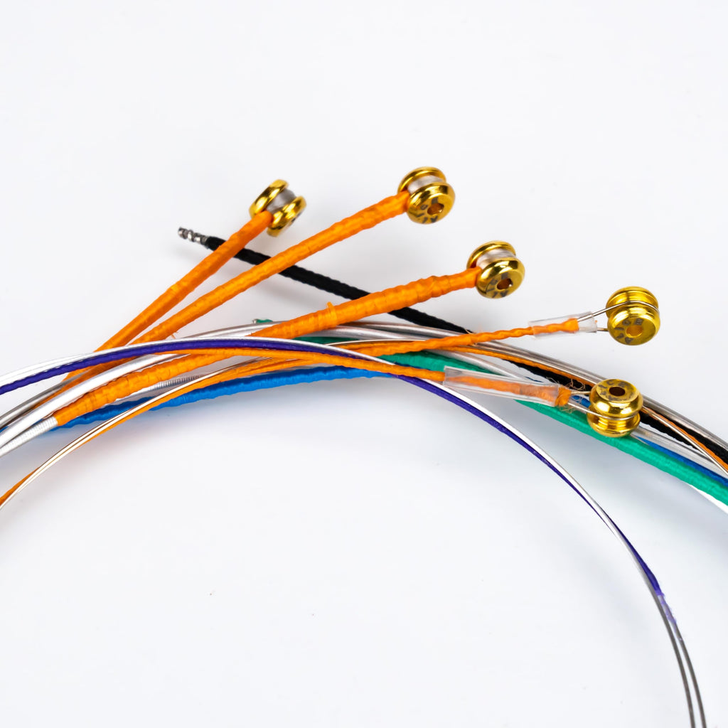 Violin Strings, Alice 4/4 Violin Strings Full Set Nylon Core Al-Mg & Ni-Fe Winding with Ball End, 1 Set